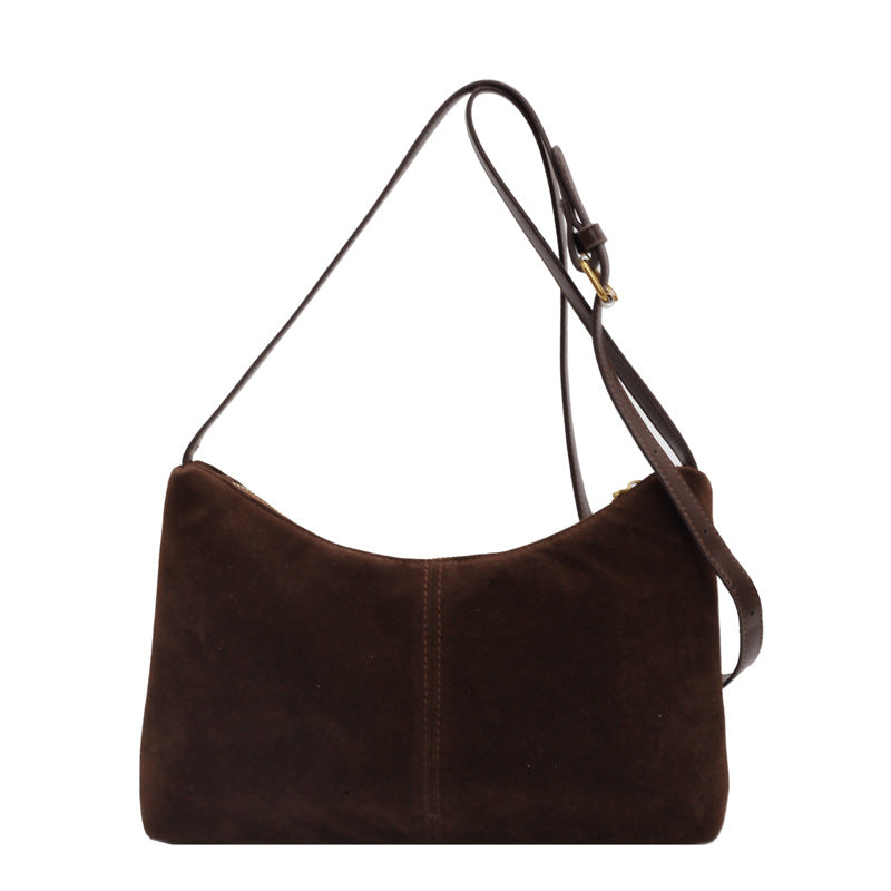 Retro Suede Underarm Bag Women's Daily Commute