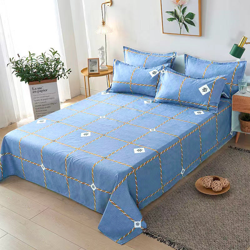 Single Double Bed Cartoon Bed Sheets Single Piece - souqmart