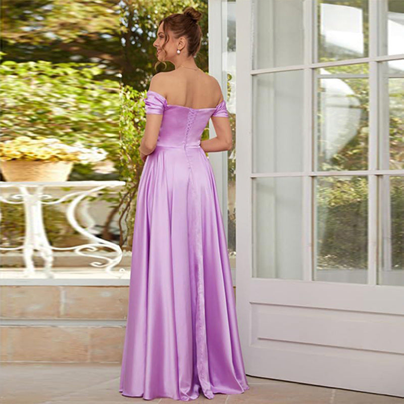 Banquet Temperament Concert Solo Bridesmaid Dress - souqmart