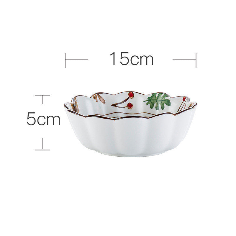 Ceramic Tableware Set Household Ceramic Bowl, Noodle And Dish Combination