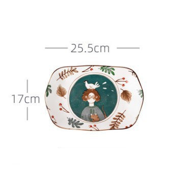 Ceramic Tableware Set Household Ceramic Bowl, Noodle And Dish Combination