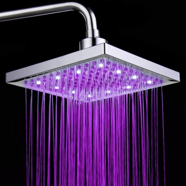 Luminous color changing shower head - souqmart