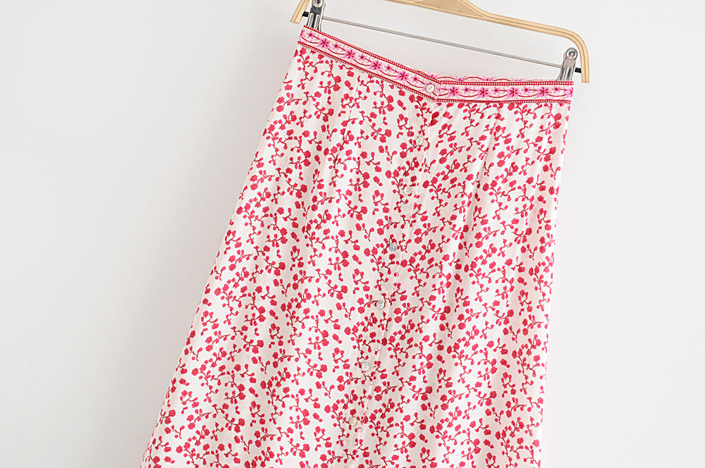 Women's holiday style long skirt