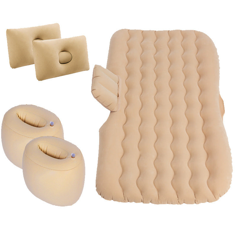 Inflatable Mattress Camping Car Air Mattress Car Travel Mattress Outdoor Car Pillow Bed - souqmart