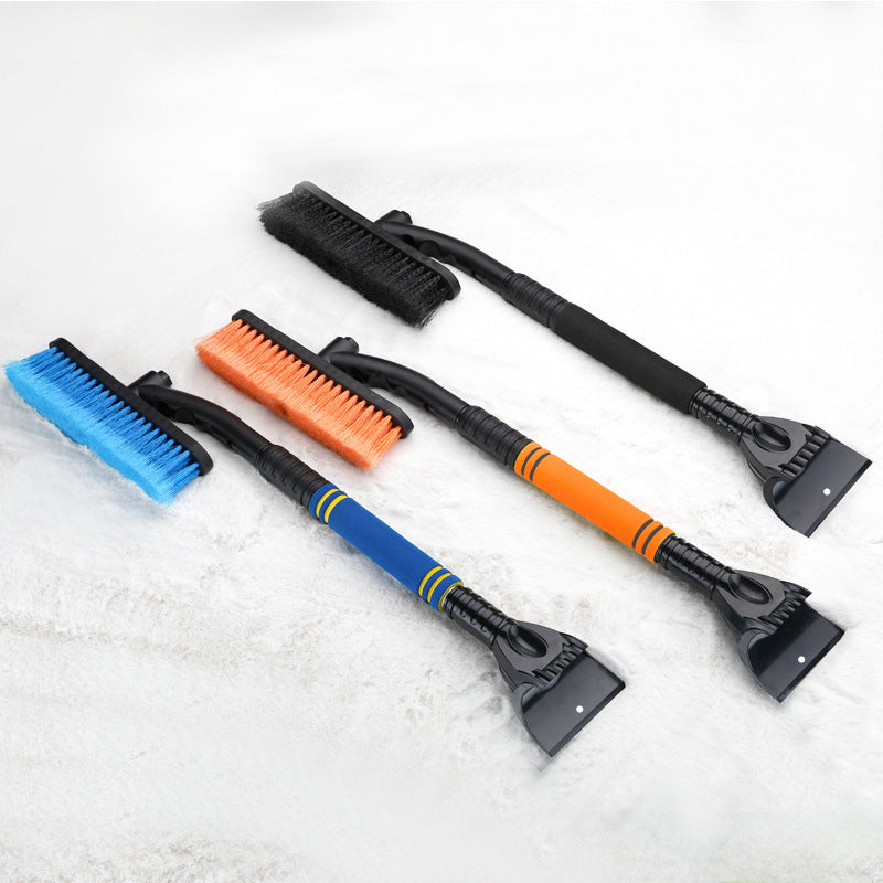 Car Cleaning Brush Ice Scraper Detachable Snow Shovel Brush Dust Remove Brush Auto Windshield Extendable Snow Brush Foam Handle - souqmart