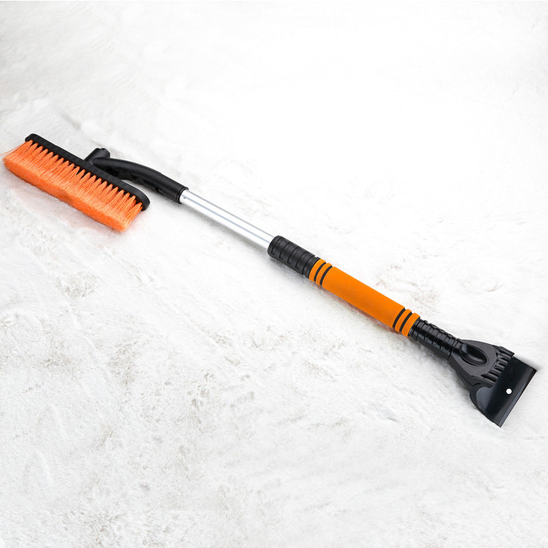 Car Cleaning Brush Ice Scraper Detachable Snow Shovel Brush Dust Remove Brush Auto Windshield Extendable Snow Brush Foam Handle - souqmart