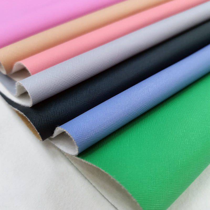 Home Cross Grain Artificial Leather Fabrics - souqmart