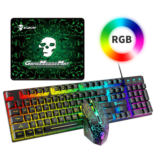 Kuiying T6RGB Luminous Keyboard And Mouse Set - souqmart