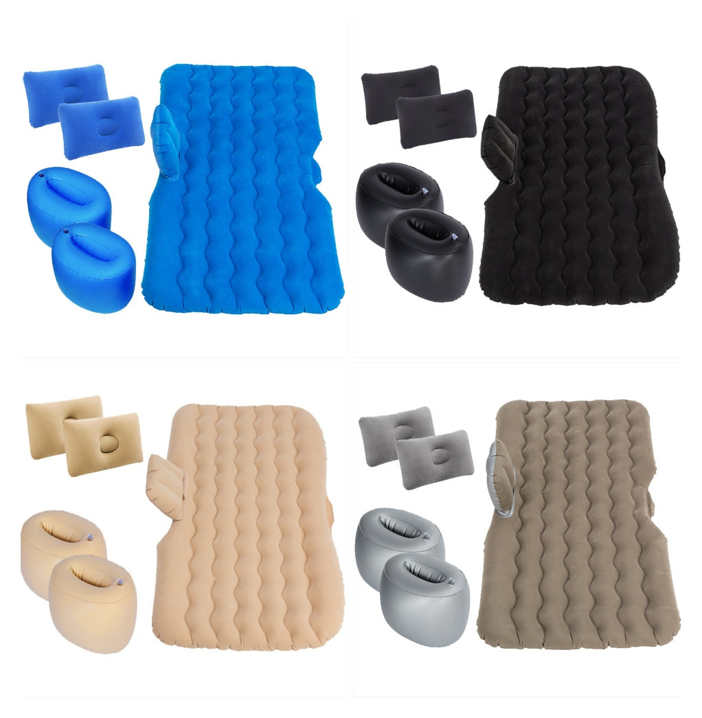 Inflatable Mattress Camping Car Air Mattress Car Travel Mattress Outdoor Car Pillow Bed - souqmart