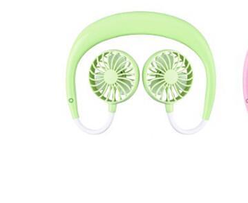 Charging portable lazy fan student desktop fan hanging neck fan - souqmart
