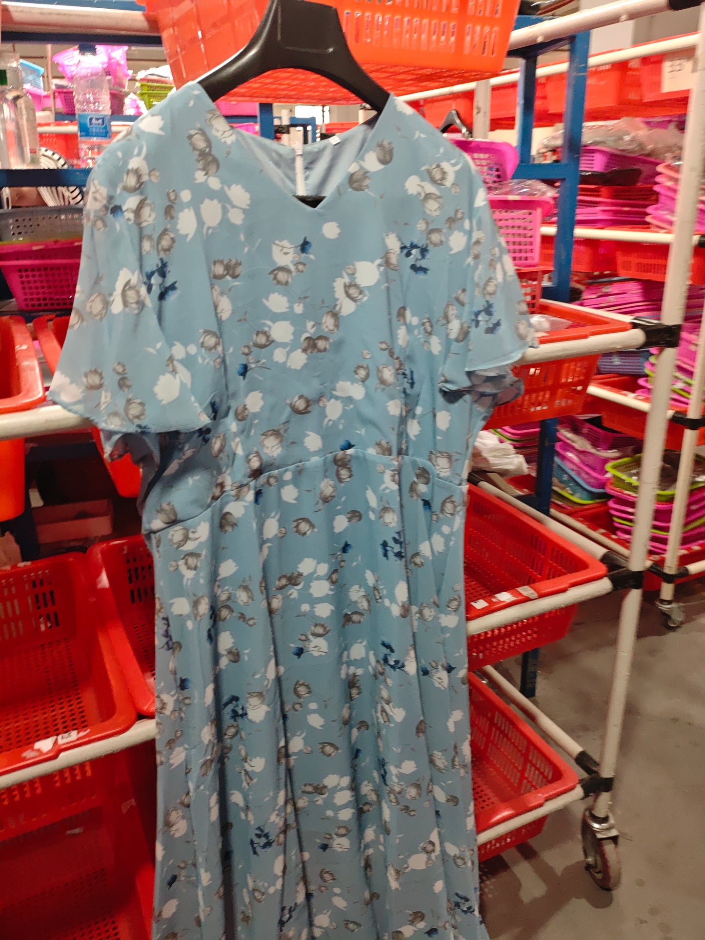 Flowers Print Short Sleeve Dress Summer Fashion Ruffle Beach Dresses Women's Clothing