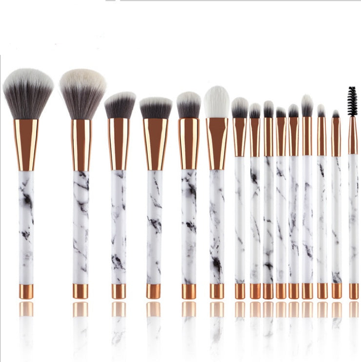 11 sets of marble makeup brush with makeup brush beauty makeup kit 11 makeup brush sets - souqmart