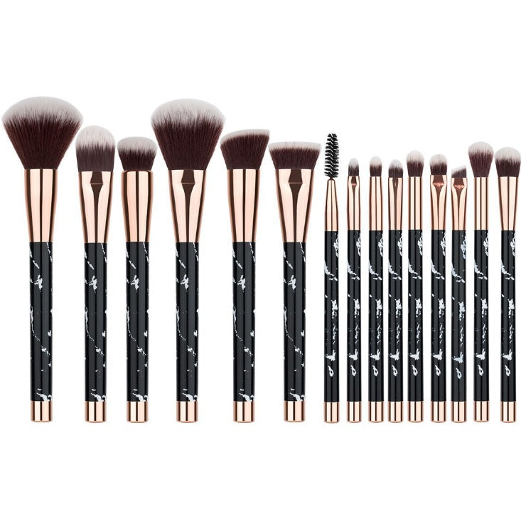 11 sets of marble makeup brush with makeup brush beauty makeup kit 11 makeup brush sets - souqmart