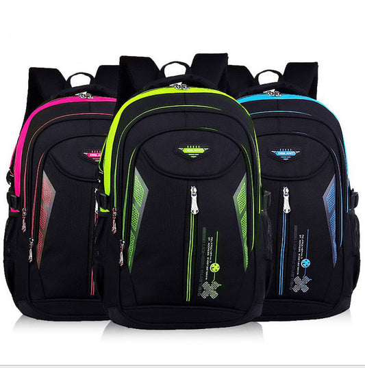 New Children's Backpack Junior High School Students' Schoolbag Leisure Double Shoulder Bag - souqmart