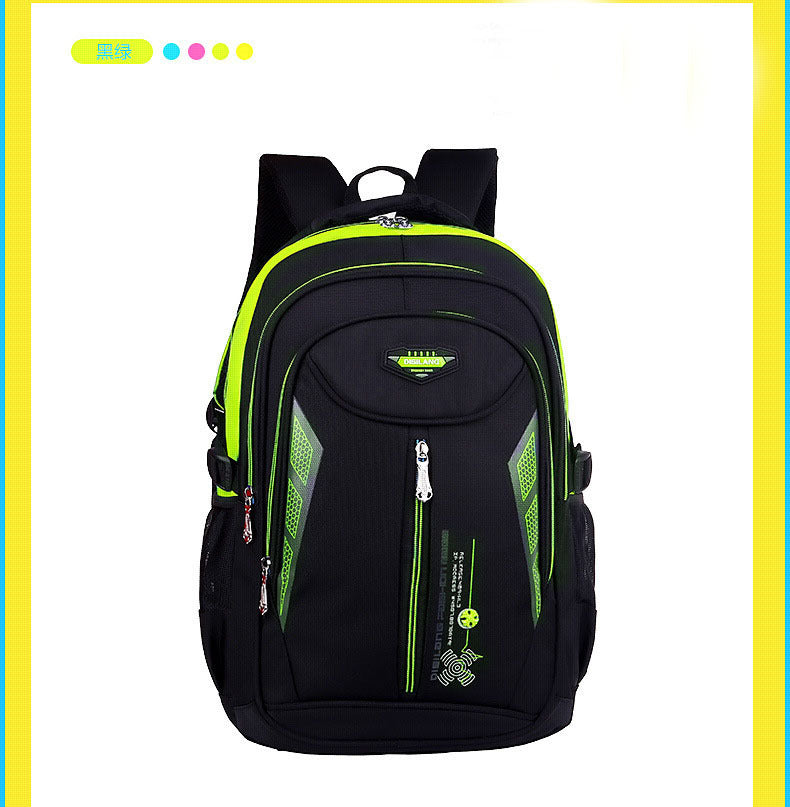 New Children's Backpack Junior High School Students' Schoolbag Leisure Double Shoulder Bag - souqmart