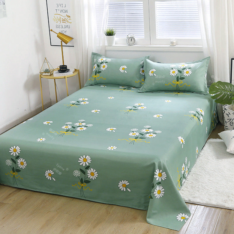 Single Double Bed Cartoon Bed Sheets Single Piece - souqmart