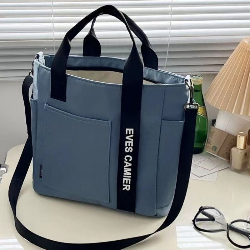 Simple All-match Waterproof Stylish Tote Canvas Handbag