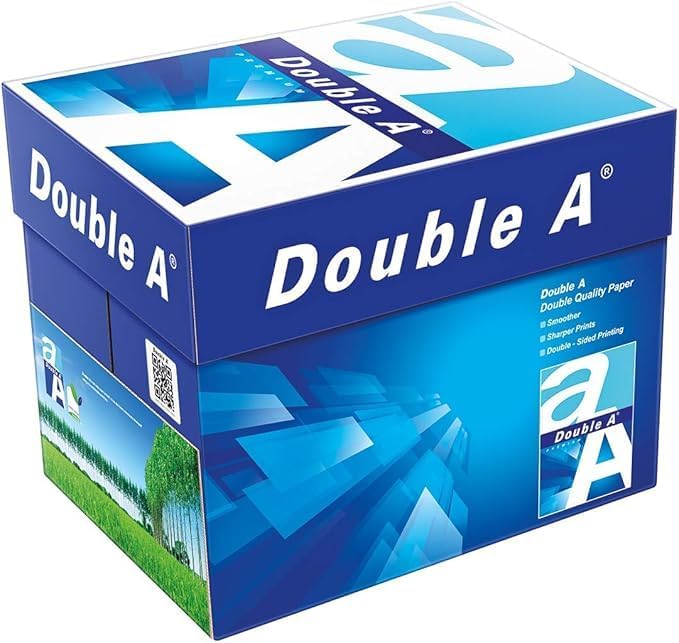 Double A A4 Printer Copy Paper | 80 GSM 500 Sheets per Ream | Pack of 5 Reams | Multipurpose Paper for Printers Copiers Fax Machine