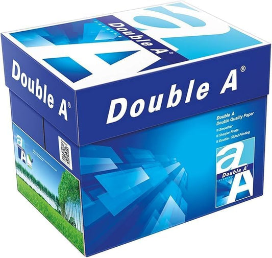 Double A A4 Printer Copy Paper | 80 GSM 500 Sheets per Ream | Pack of 5 Reams | Multipurpose Paper for Printers Copiers Fax Machine