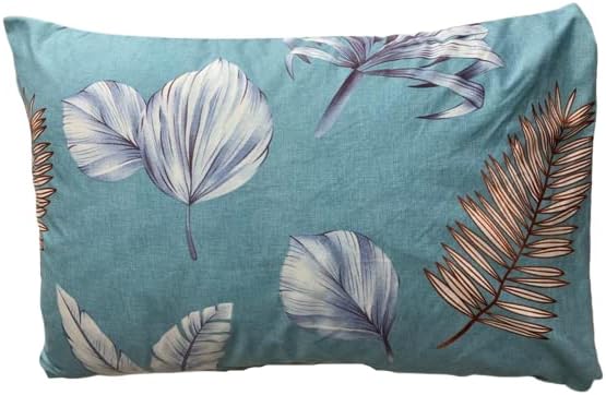 Sleep Well 90 GSM Bedsheet with Pillow Case (Blue & Pink Diamond Design, Single)