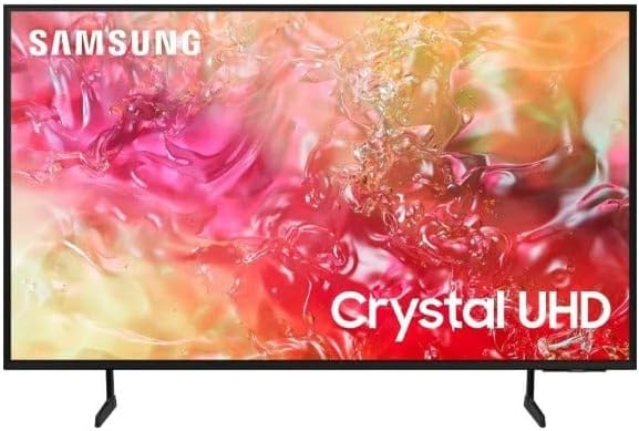 Samsung 55 Inch TV Crystal UHD 4K, DU7000, PurColor, 4K Upscaling, Samsung Tizen OS, Q-Symphony, Black, UA55DU7000 - 2024 Model - 1 Year Warranty (International Version)