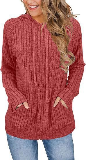 Hooded Sunken Stripe Kangaroo Pocket Sweatshirt