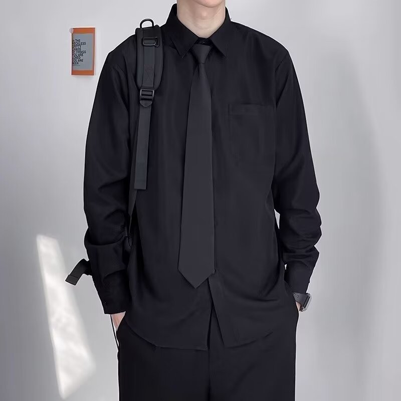 Personality Loose Casual Shirt Men - souqmart