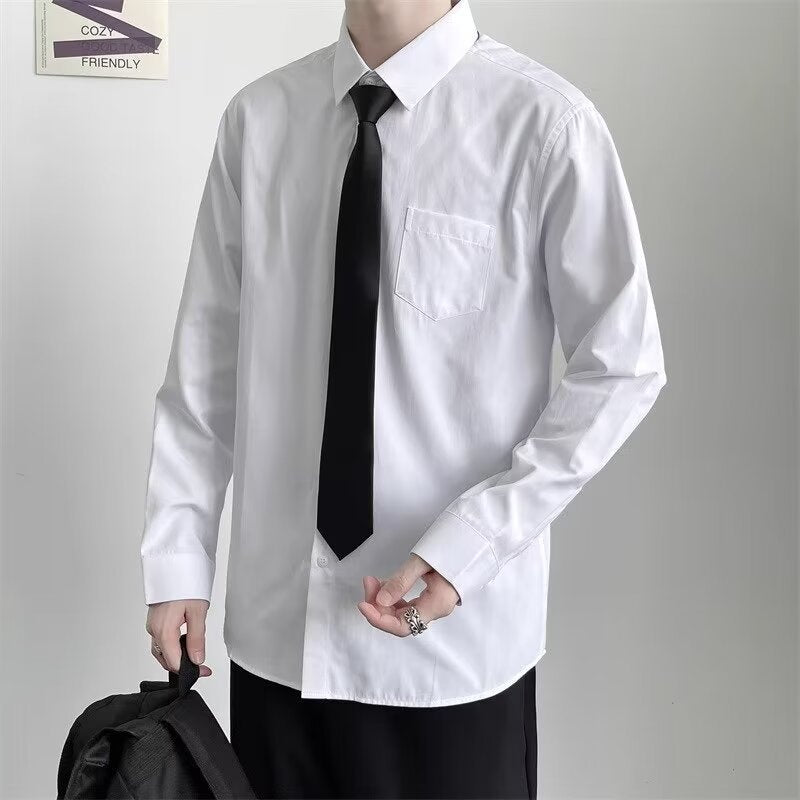 Personality Loose Casual Shirt Men - souqmart