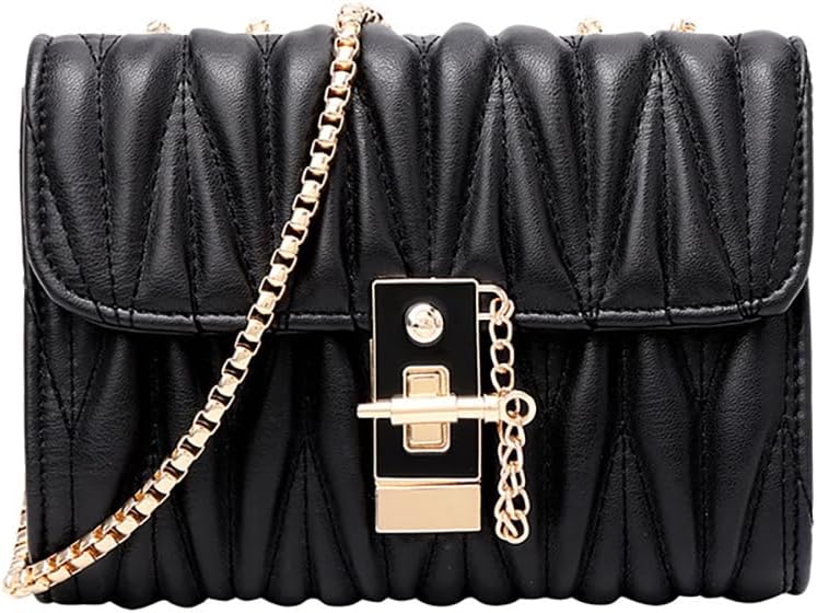 Crossbody Shoulder Bag for Women, PU Leather Shoulder Handbags Women Ladies Chain Wallet Purses