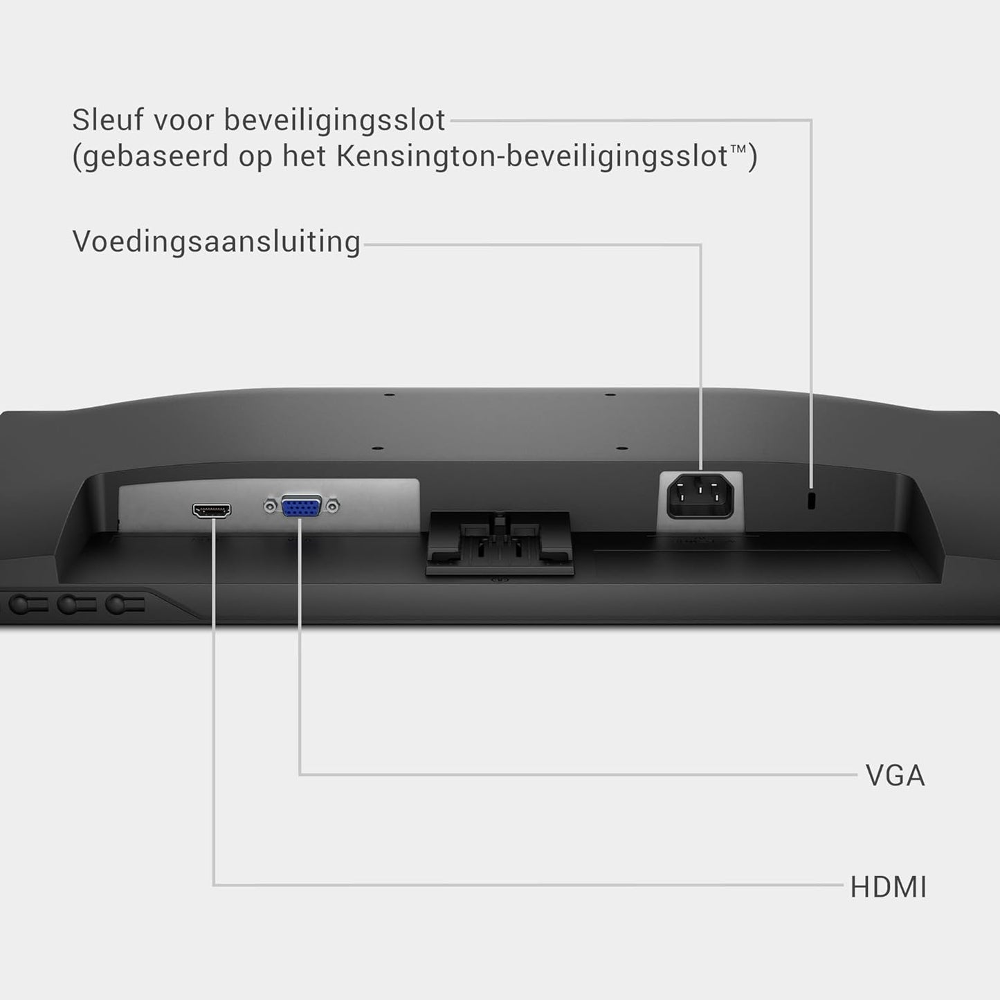 Dell 24 Monitor - SE2425HM, Full HD (1920x1080), 100Hz, IPS, 5ms, VESA (100x100mm), HDMI, VGA, 1 Year Warranty, Black