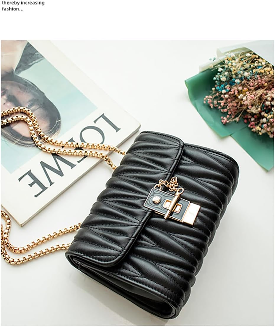 Crossbody Shoulder Bag for Women, PU Leather Shoulder Handbags Women Ladies Chain Wallet Purses