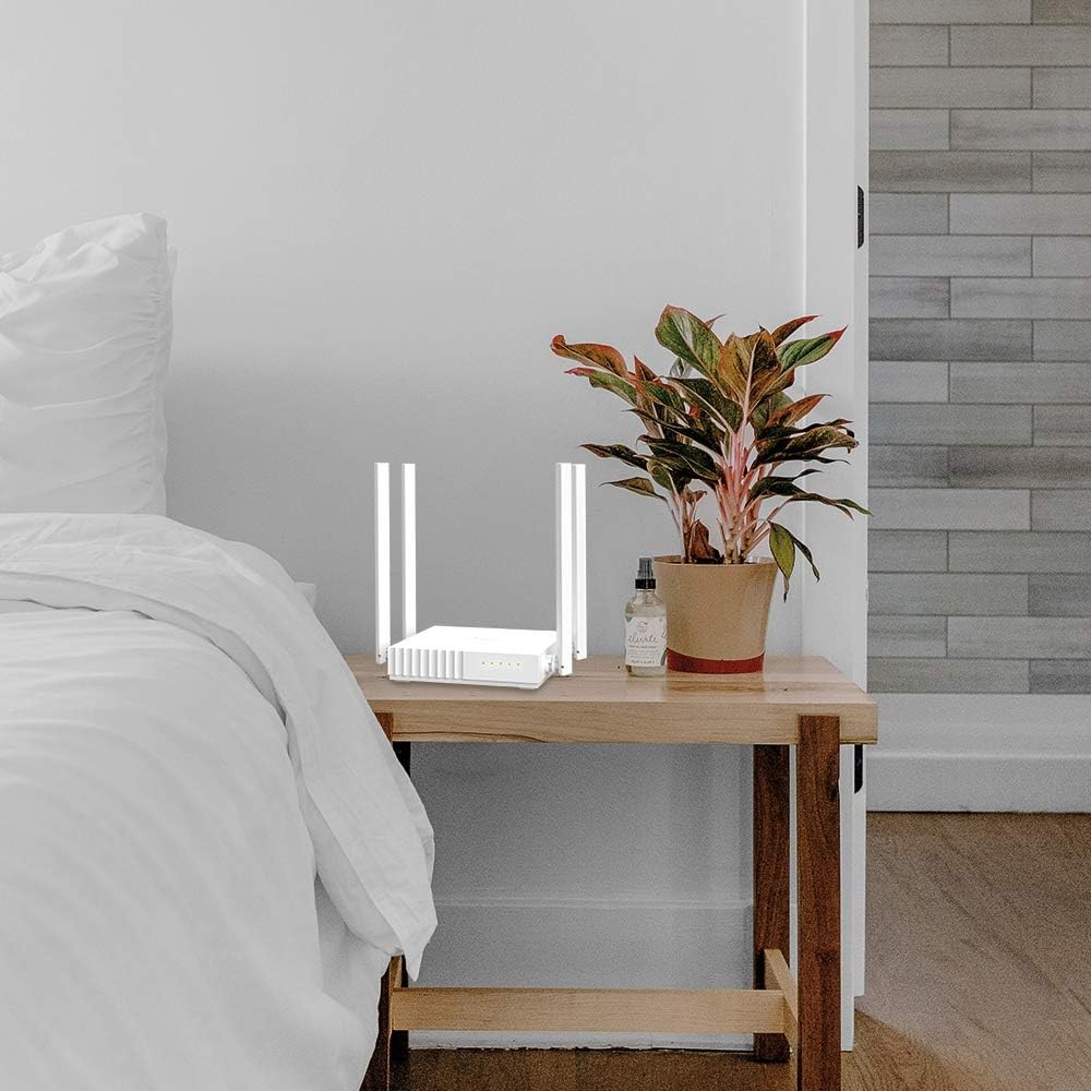 TP Link AC750 WiFi Router Archer C24 Dual Band Wireless Internet Router, 4 External Antennas Multi Mode 3 in 1 Parental Controls, White