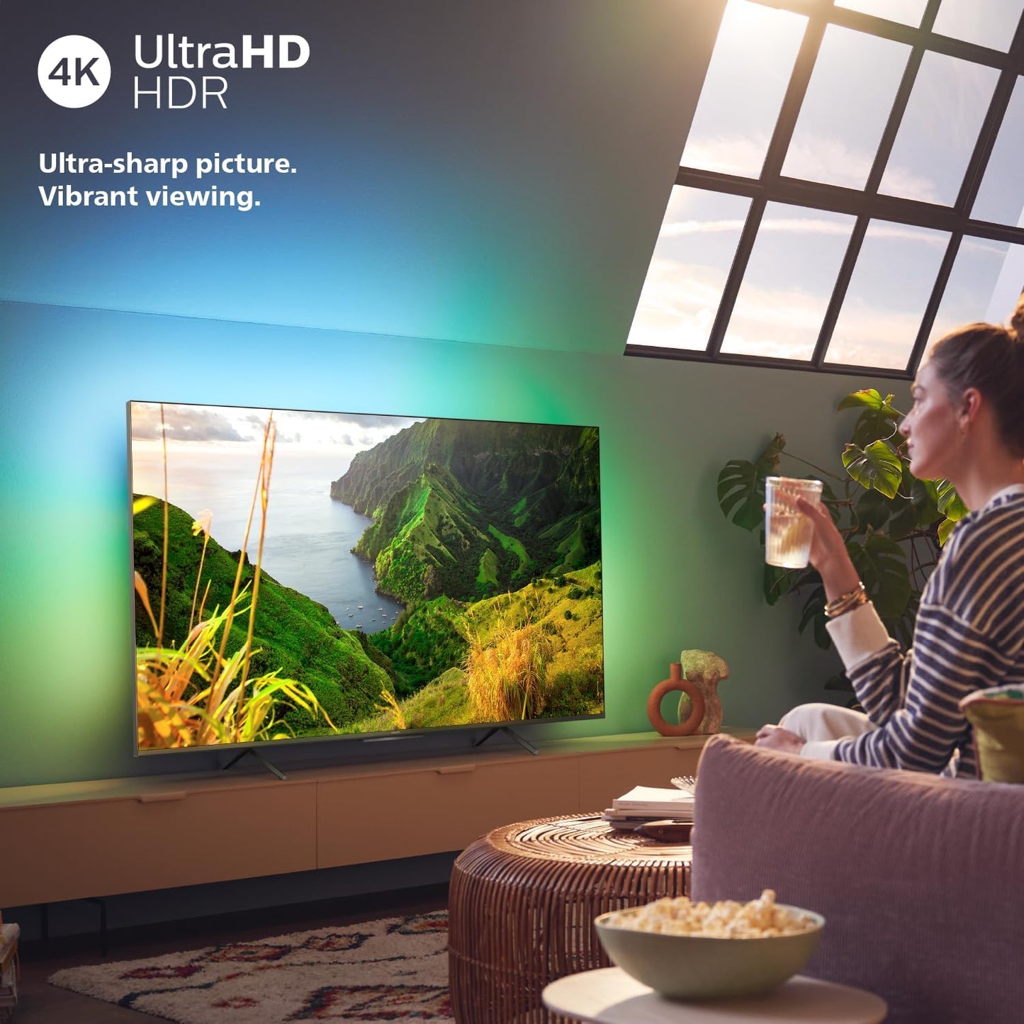 PHILIPS (FLAGSHIP MODEL) 65 INCH PREMIUM QLED GOOGLE SMART TV | WORLDWIDE WARRANTY | DOLBY VISION & ATMOS | ADVANCED IMAGE PROCESSOR | QLED GOOGLE SMART TV WITH ULTRA -ADVANCED FEATURES