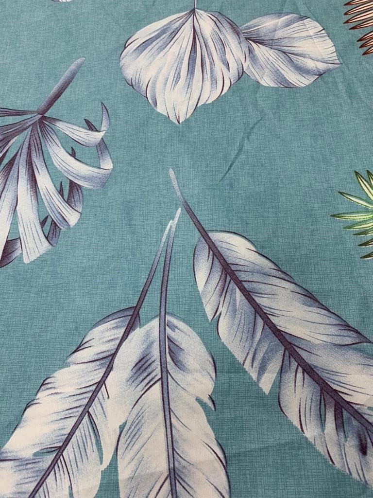 Sleep Well 90 GSM Bedsheet with Pillow Case (Blue & Pink Diamond Design, Single)