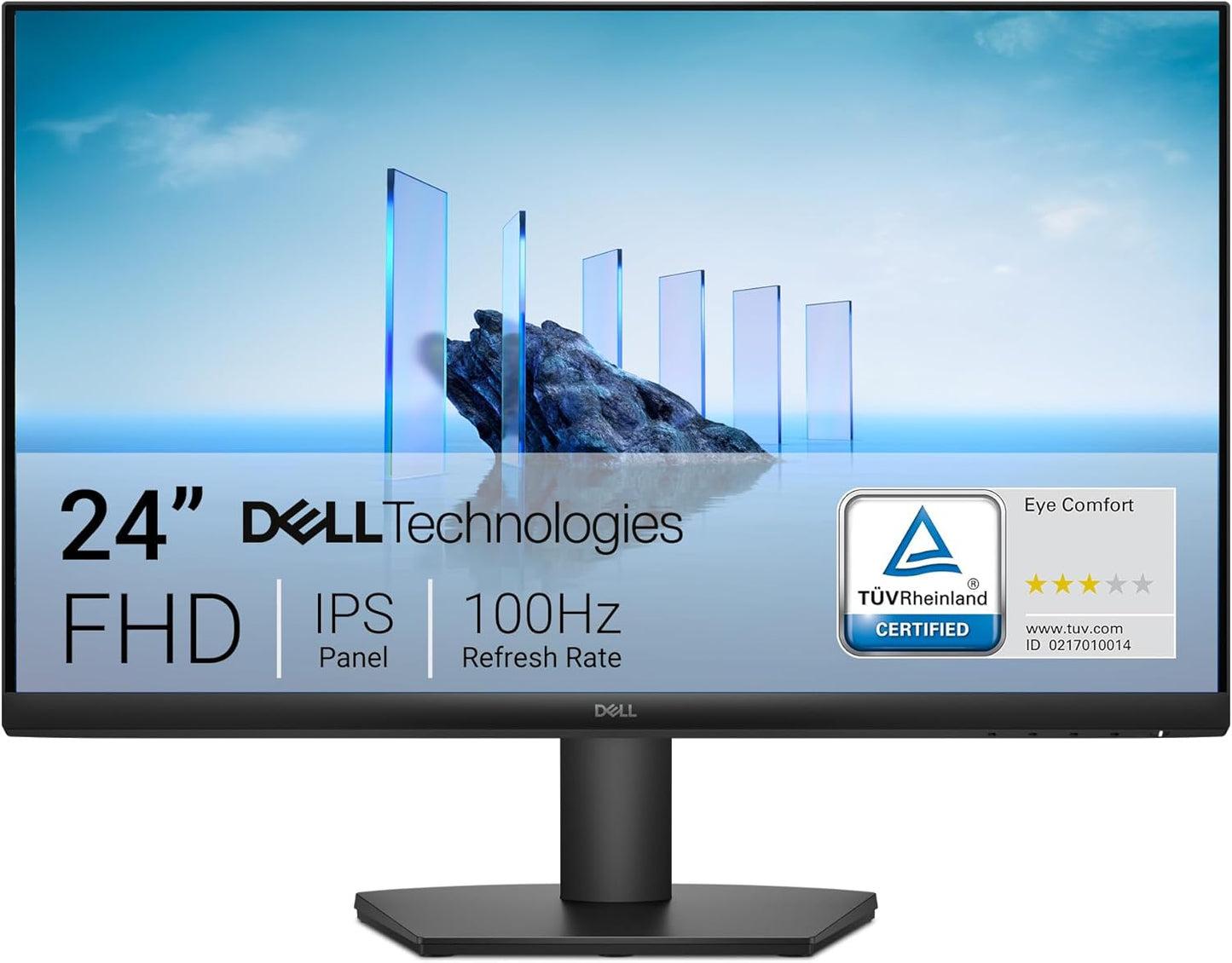 Dell 24 Monitor - SE2425HM, Full HD (1920x1080), 100Hz, IPS, 5ms, VESA (100x100mm), HDMI, VGA, 1 Year Warranty, Black