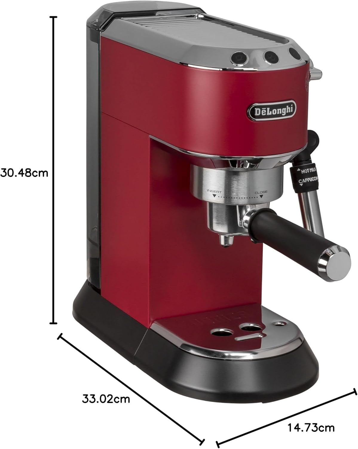 De'Longhi Dedica Arte Espresso Machine - MyLatteArt Milk Foam Nozzle, 15 BAR Pressure, Steel Tamper Included, Beige Gold - Create Perfect Espresso, Cappuccinos, and Latte Art at Home - EC885.BG