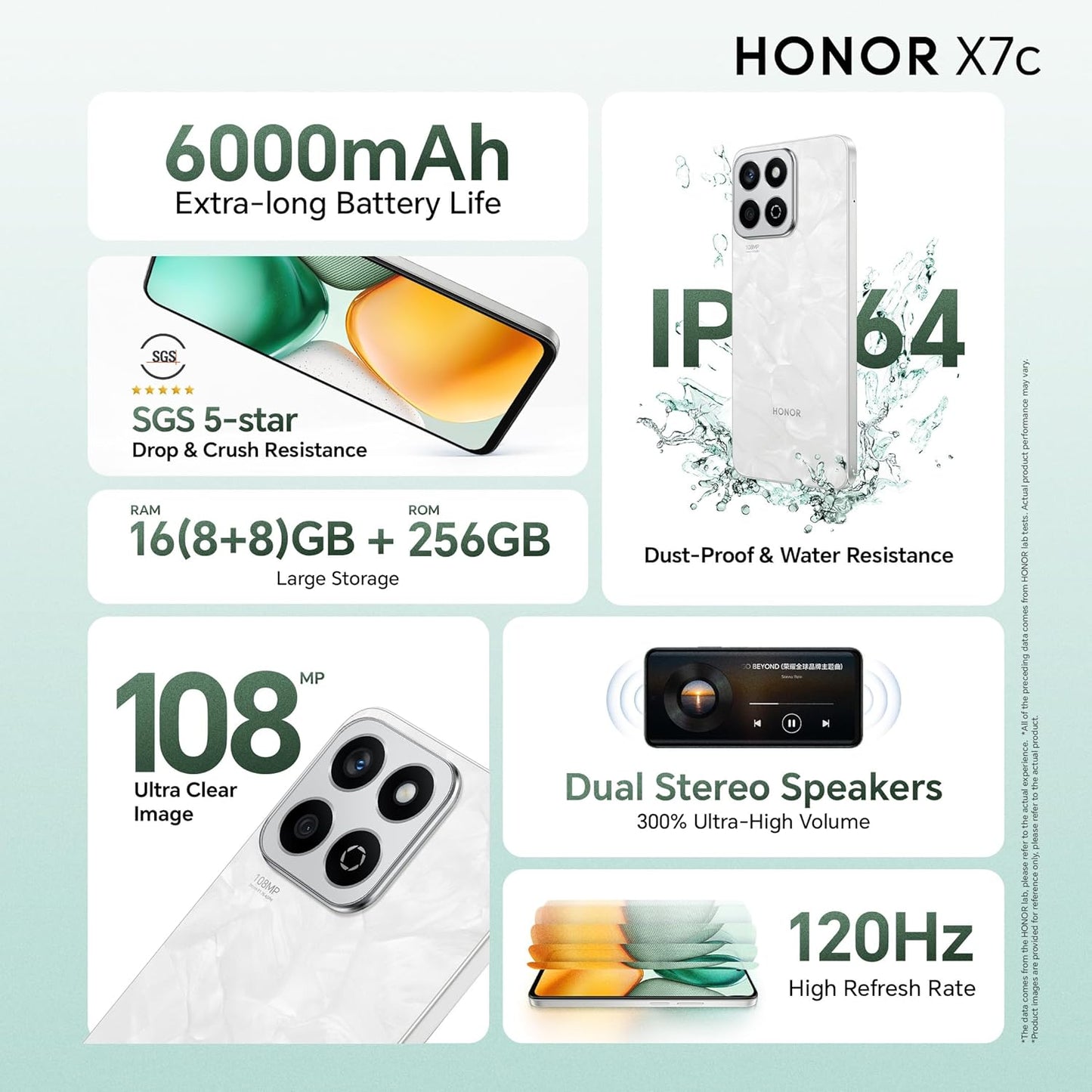 HONOR X7c Dual SIM 8 GB RAM 256GB Forest Green 4G - Middle East Version