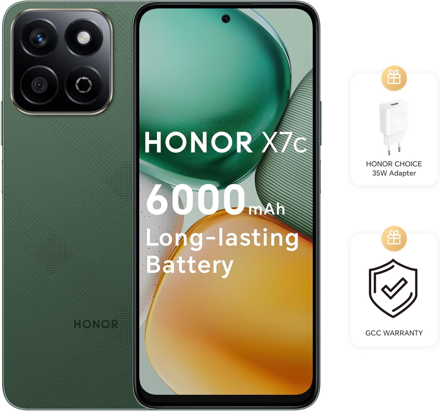 HONOR X7c Dual SIM 8 GB RAM 256GB Forest Green 4G - Middle East Version