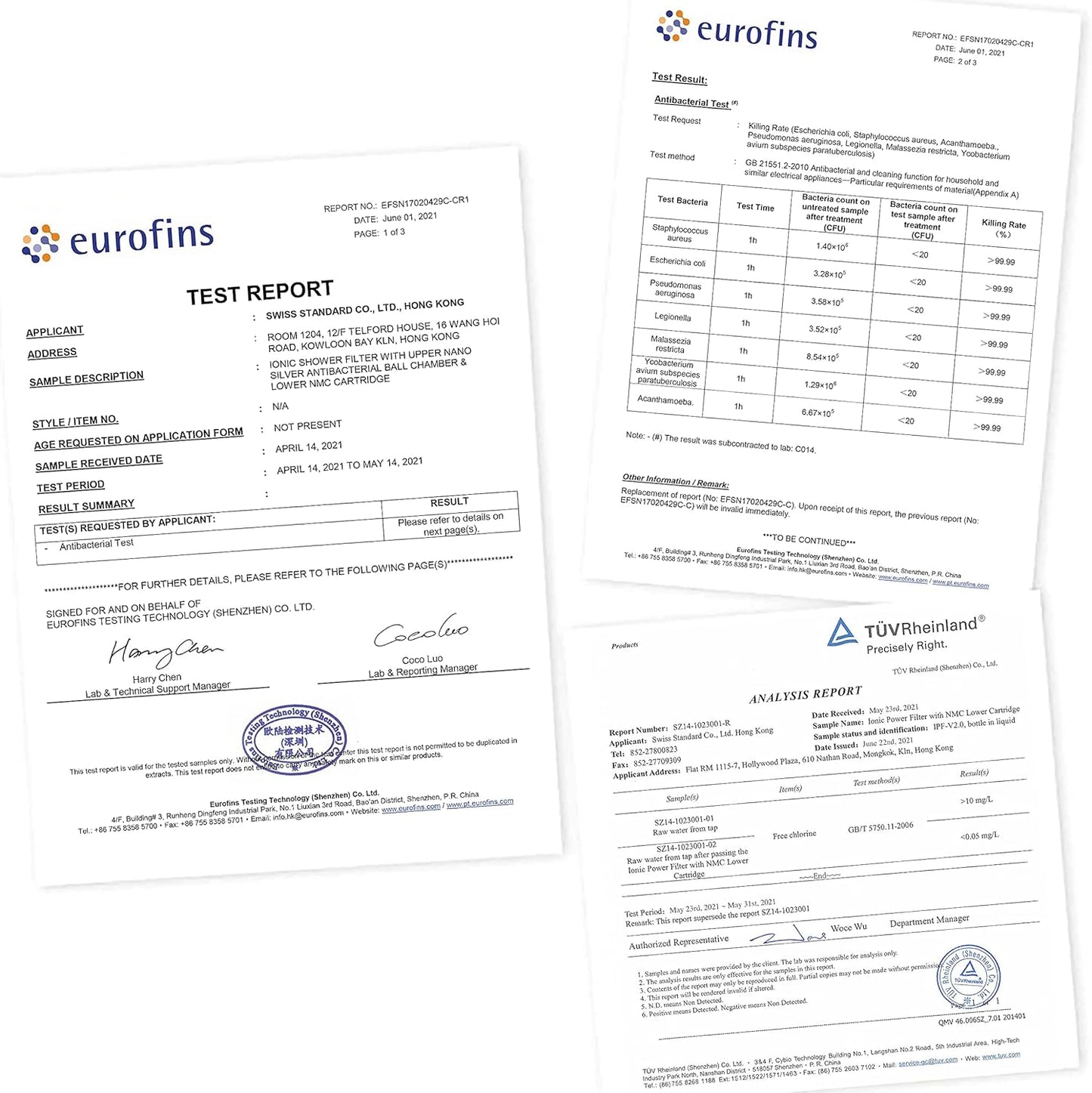 blu Ionic Shower Head and Shower Filter - Handheld - Removes Chlorine & Harmful Pollutants - Prevent Hair Loss & Moisturize Your Skin, Chrome