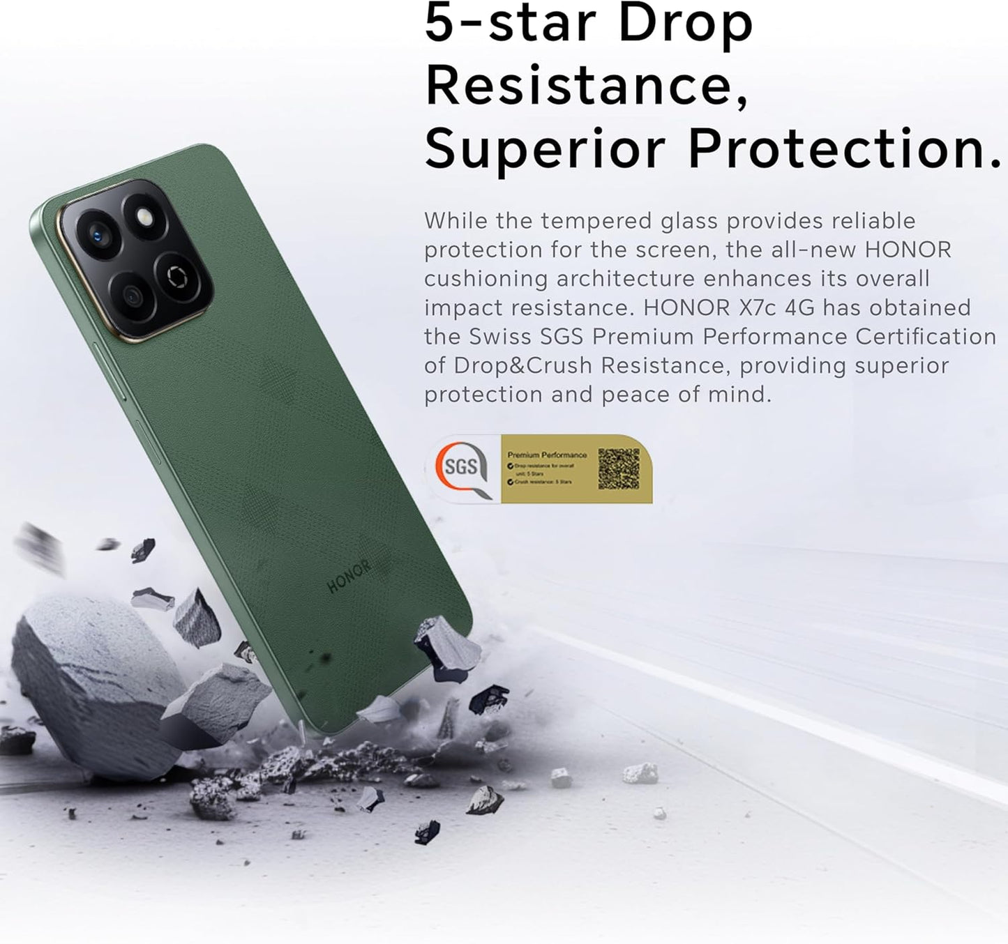 HONOR X7c Dual SIM 8 GB RAM 256GB Forest Green 4G - Middle East Version