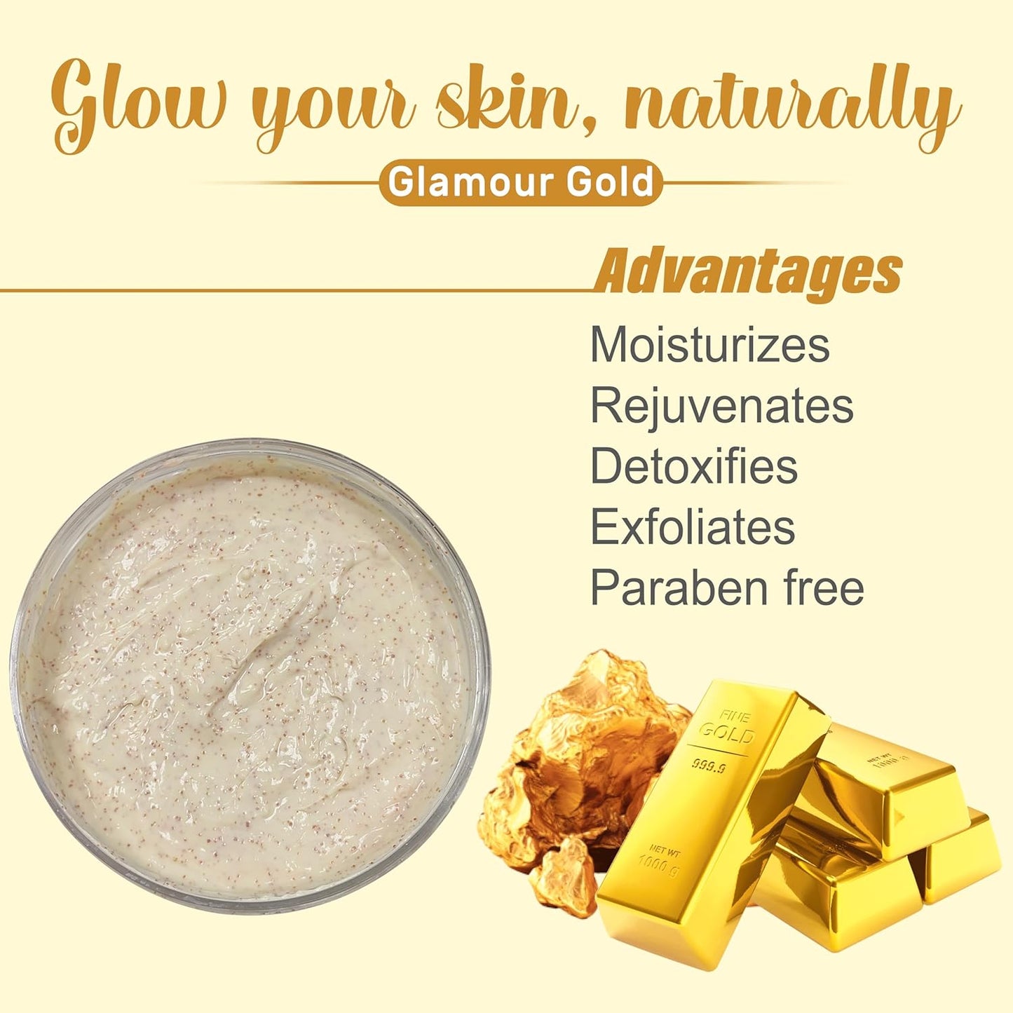 ECOLYTE+ Disinfectant La Parisienne Face Scrub, Deeply Exfoliates, Reveal Smooth & Beautiful Skin, Exfoliating Scrub, Facial Exfoliant, Moisturizing, Glowing Skin - (Sandalwood, 500 ml)