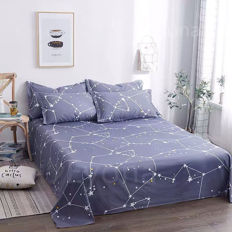 Single Double Bed Cartoon Bed Sheets Single Piece - souqmart
