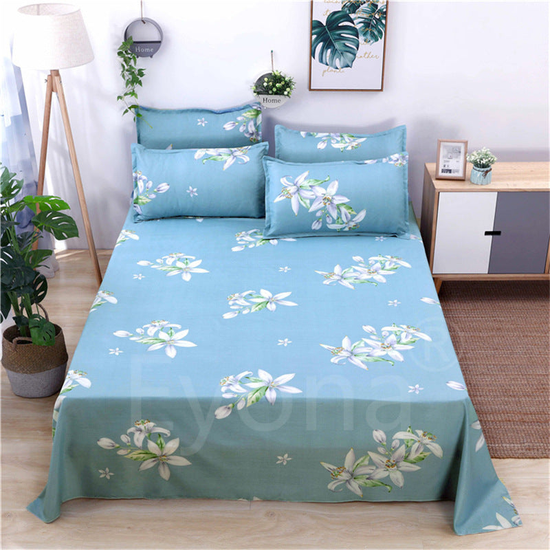 Single Double Bed Cartoon Bed Sheets Single Piece - souqmart