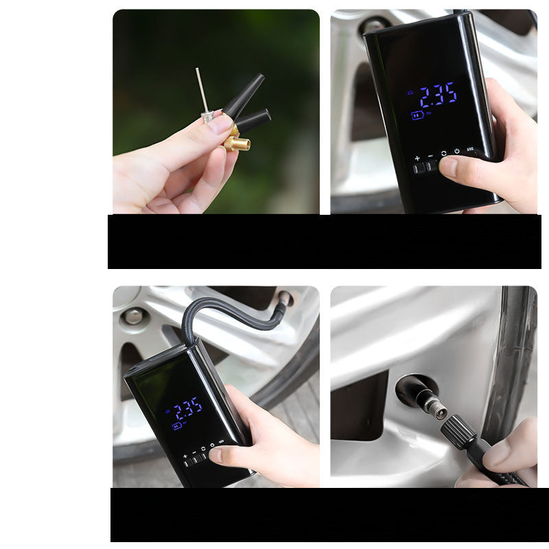 Car Mini Portable Electric Smart Wireless Digital Inflator - souqmart