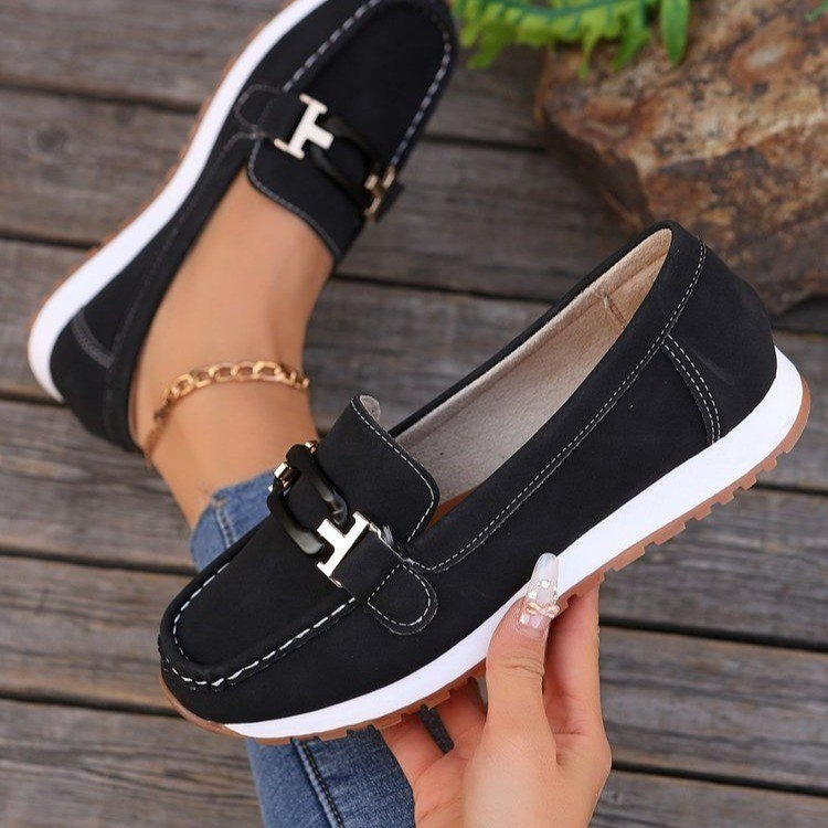 Women's Platform Metal Chain Casual Sneaker - souqmart