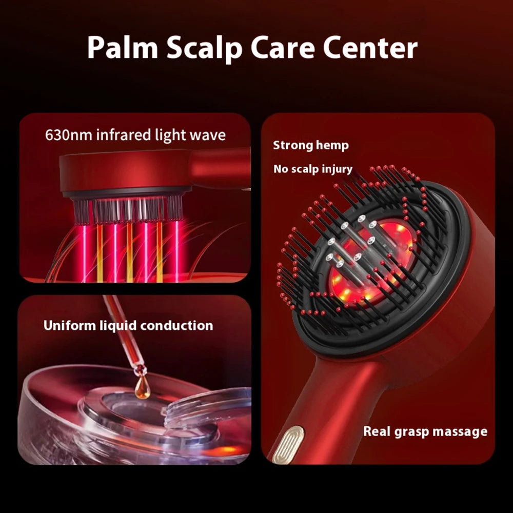 Scalp Therapy Comb – Red Light & Oil Applicator
