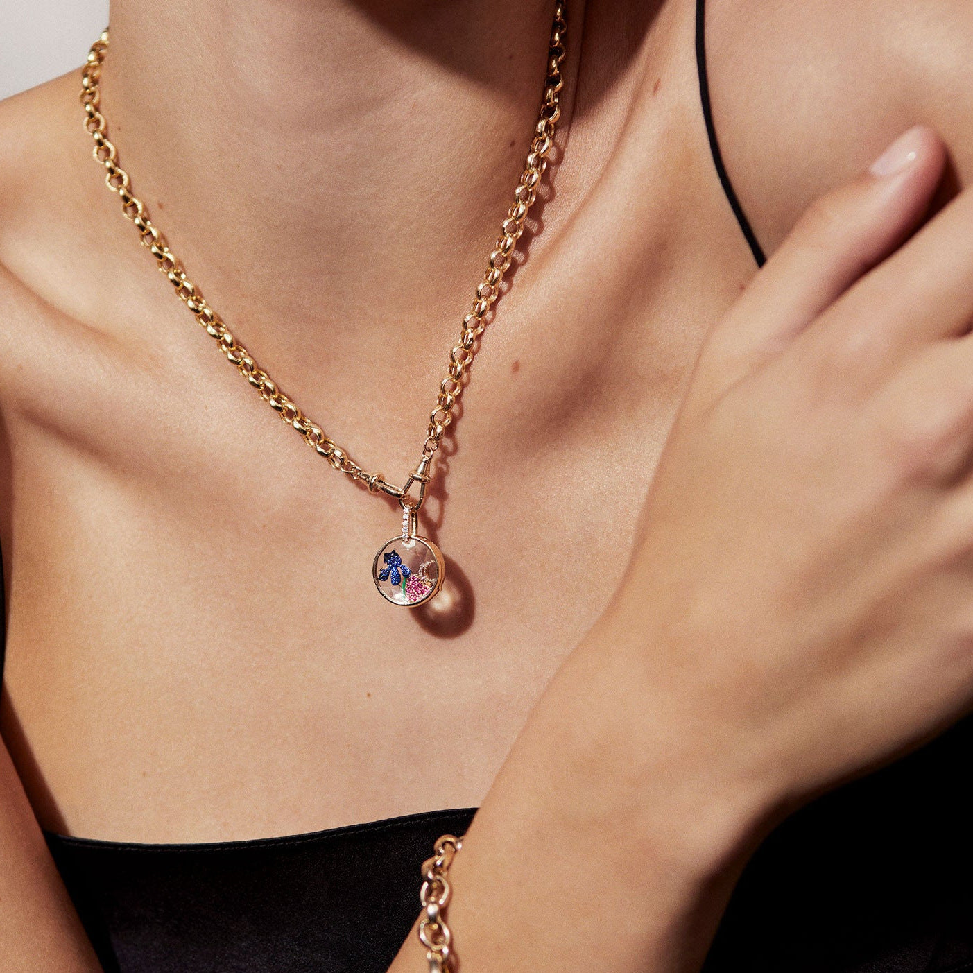 Retro Personalized Glass Photo Box Pendant - souqmart