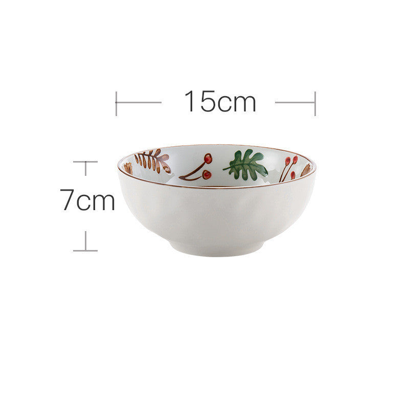Ceramic Tableware Set Household Ceramic Bowl, Noodle And Dish Combination