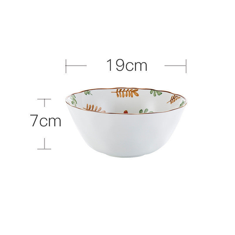 Ceramic Tableware Set Household Ceramic Bowl, Noodle And Dish Combination