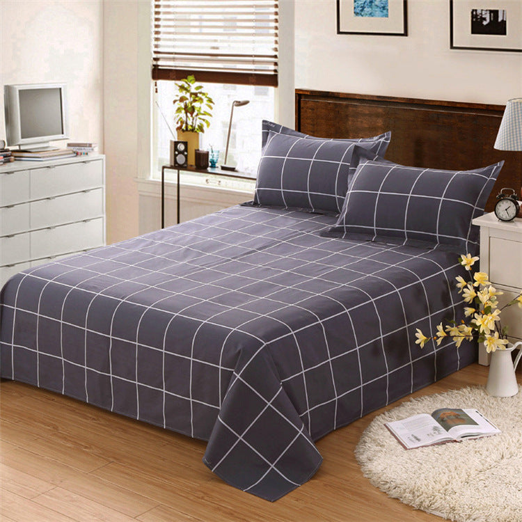 Single Double Bed Cartoon Bed Sheets Single Piece - souqmart